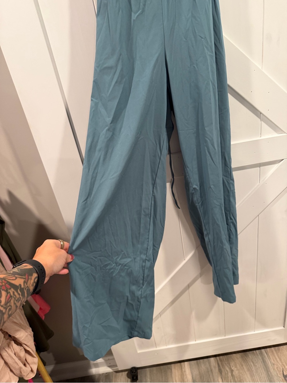 Halara Sleeveless teal Romper - Picture 3 of 6